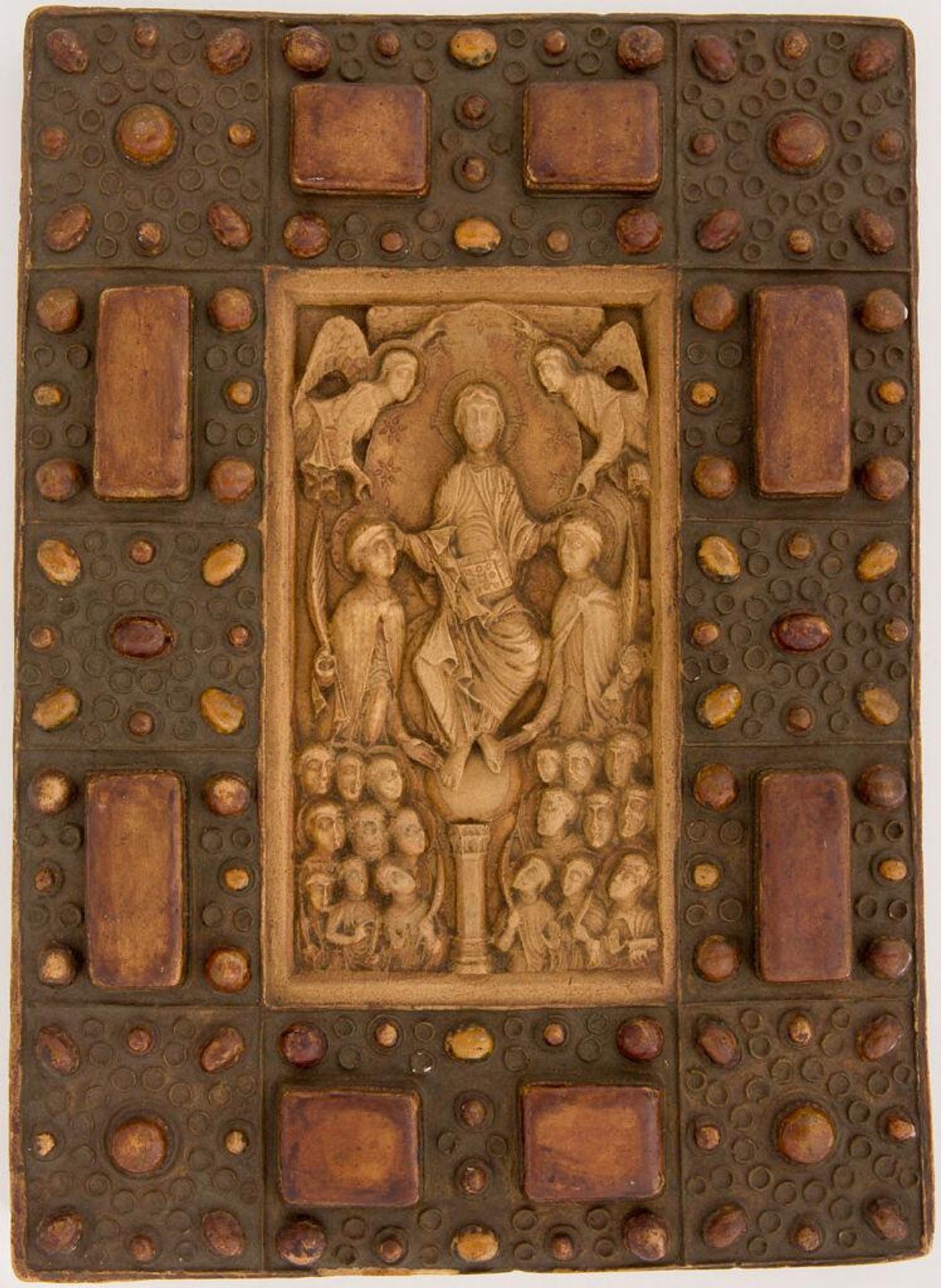 Book Cover with Glorification of SS. Gerion and Victor. by Unidentified Maker