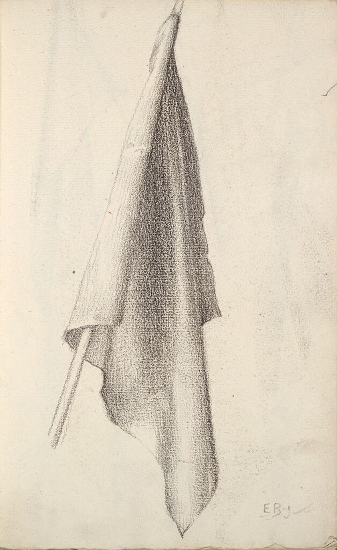 Banner; verso: Three Banners by Edward Burne-Jones