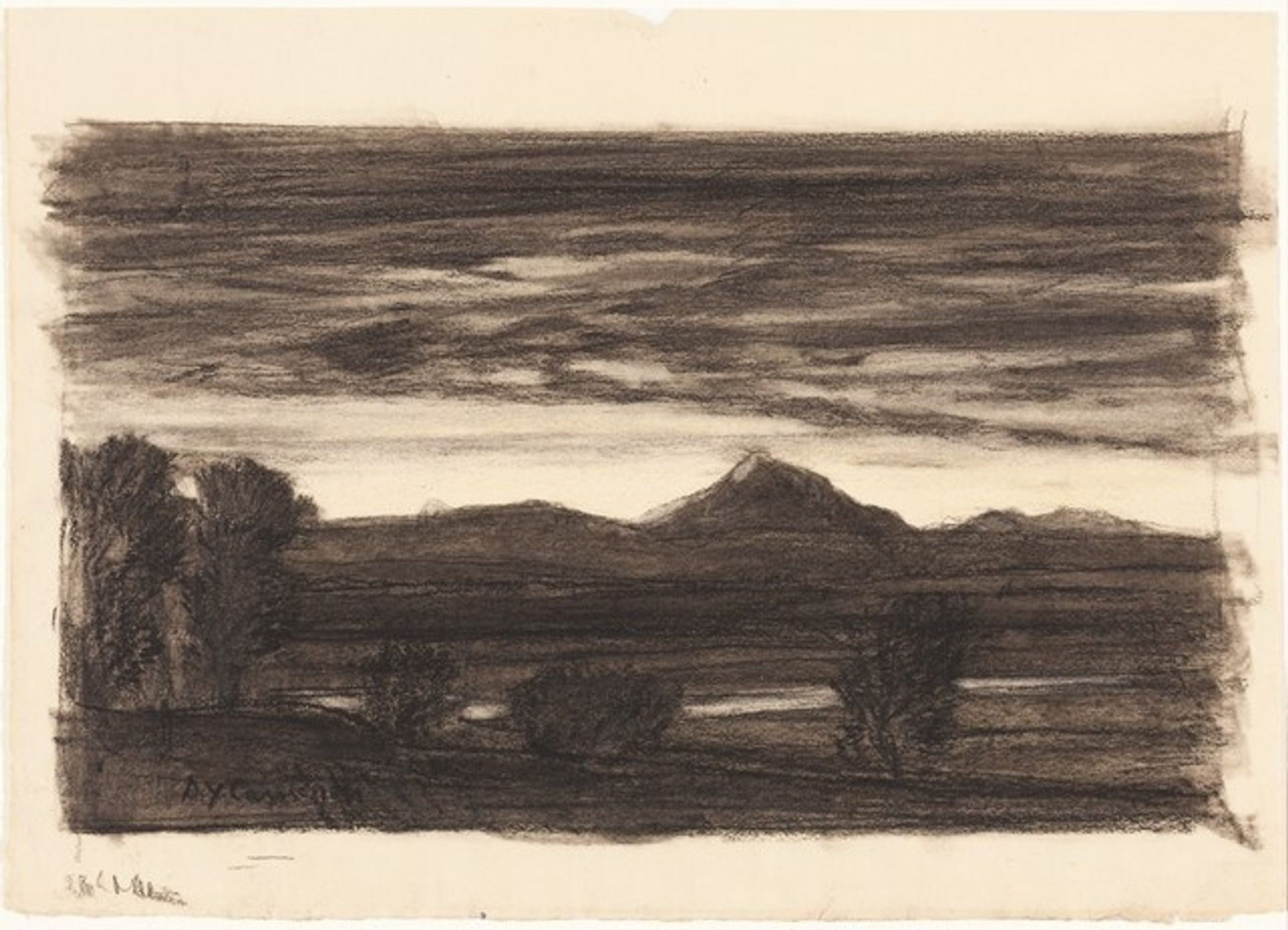 Mountain Scene by David Young Cameron