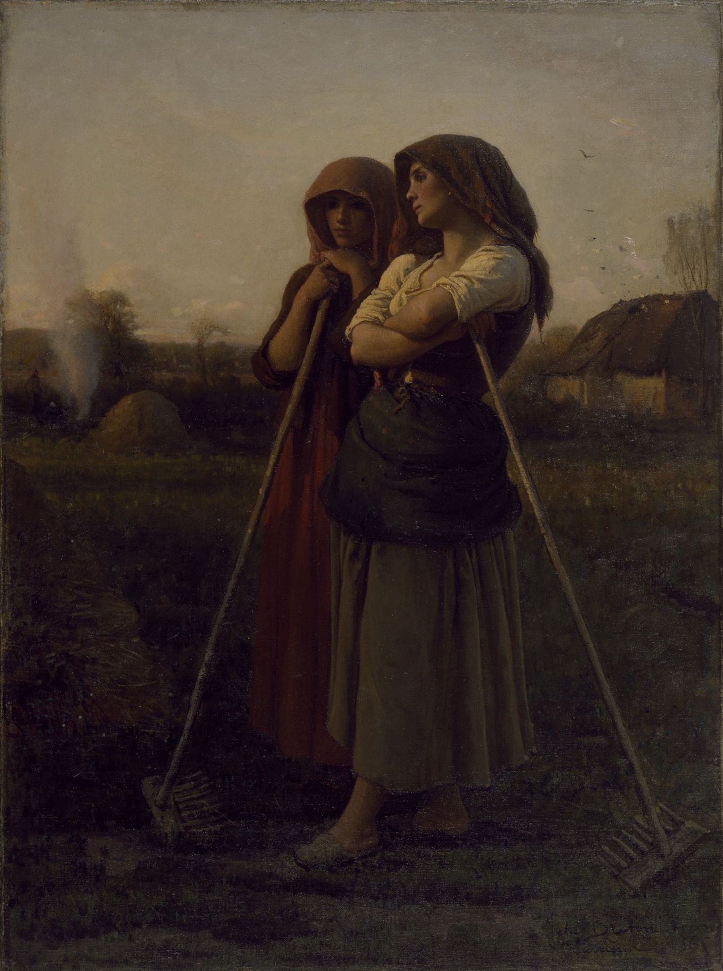 The close of day by Jules Breton