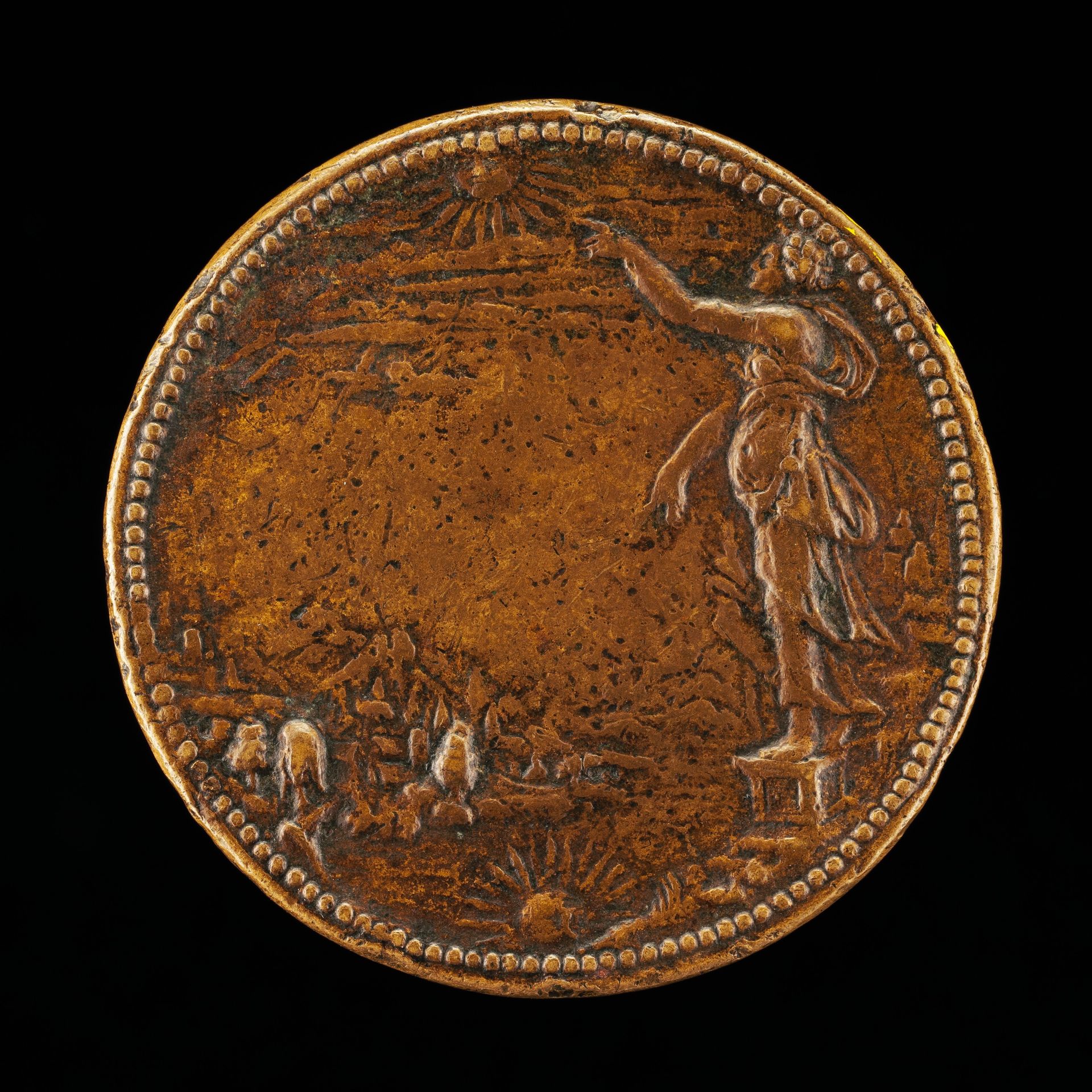 Figure beside a River [reverse] by Pier Paolo Galeotti