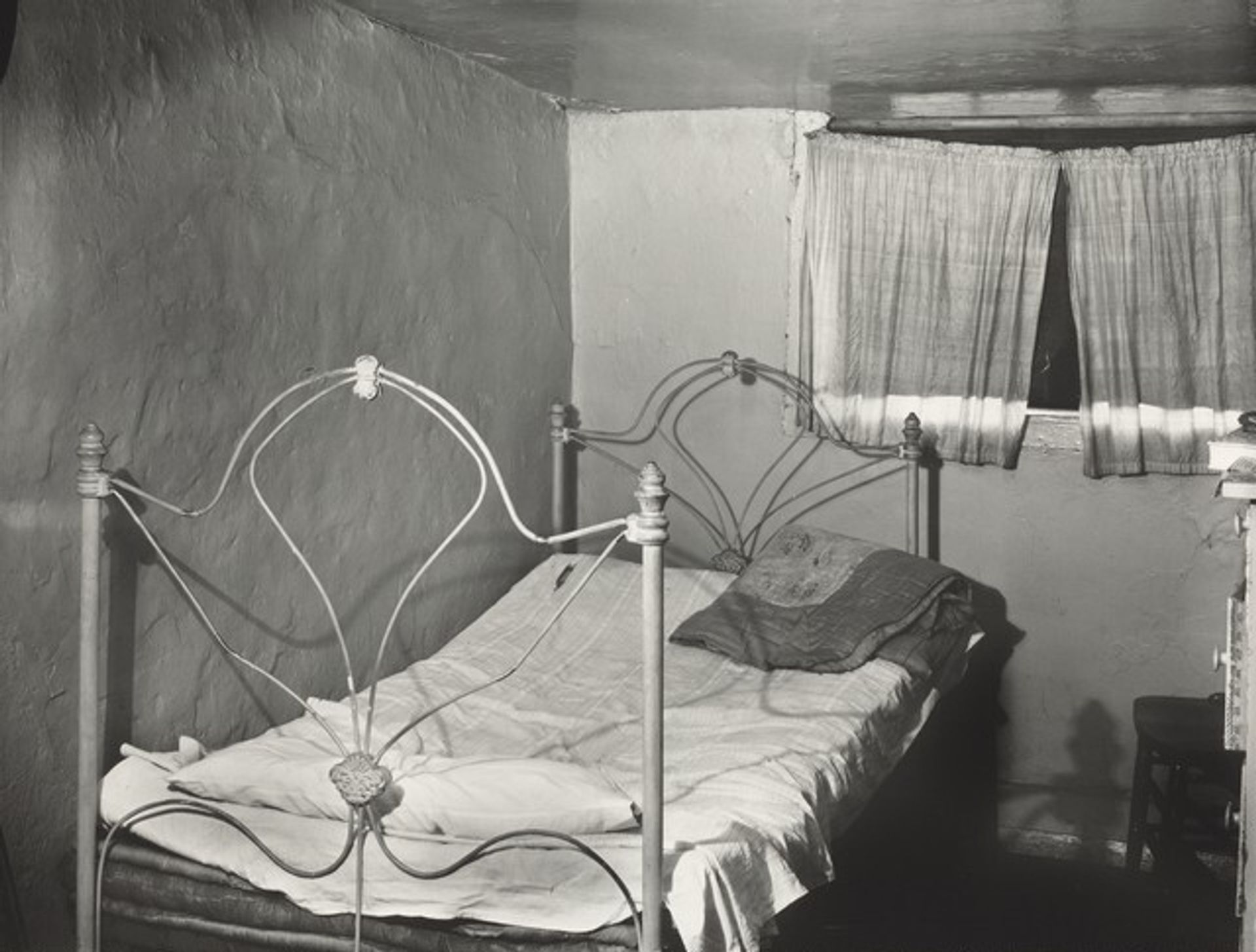 Hudson Street Boarding House Detail, New York by Walker Evans