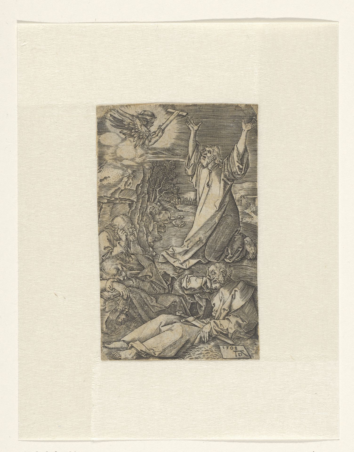 Christus op de Olijfberg by Albrecht Durer
