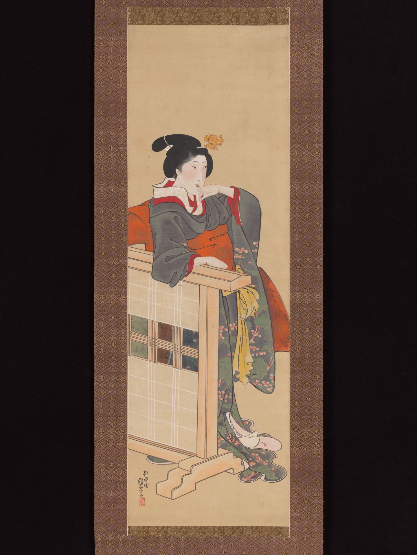 Lady-in-Waiting at Edo Castle by Utagawa Kuniyoshi 歌川國芳