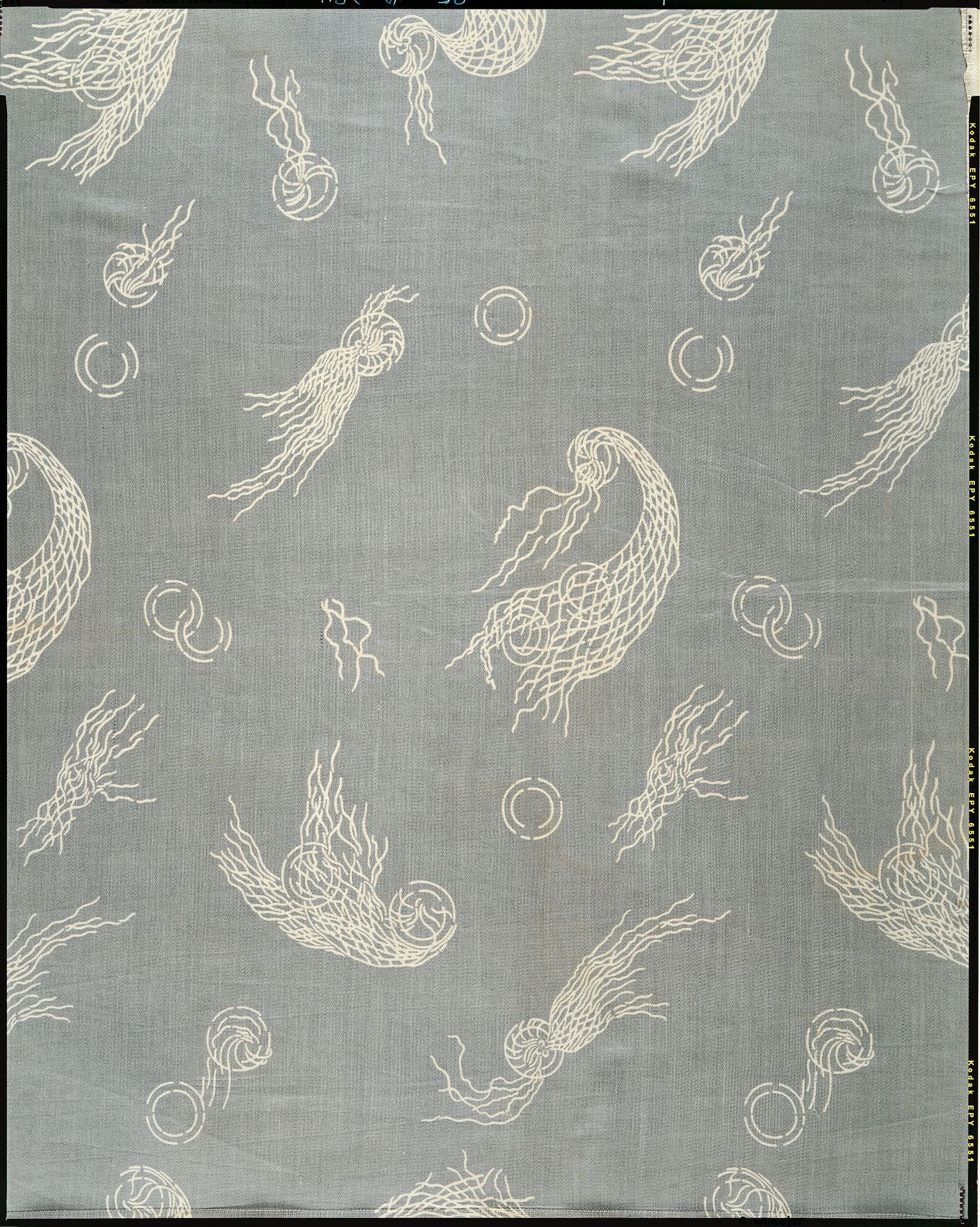 Nets-and-bubbles textile by Associated Artists