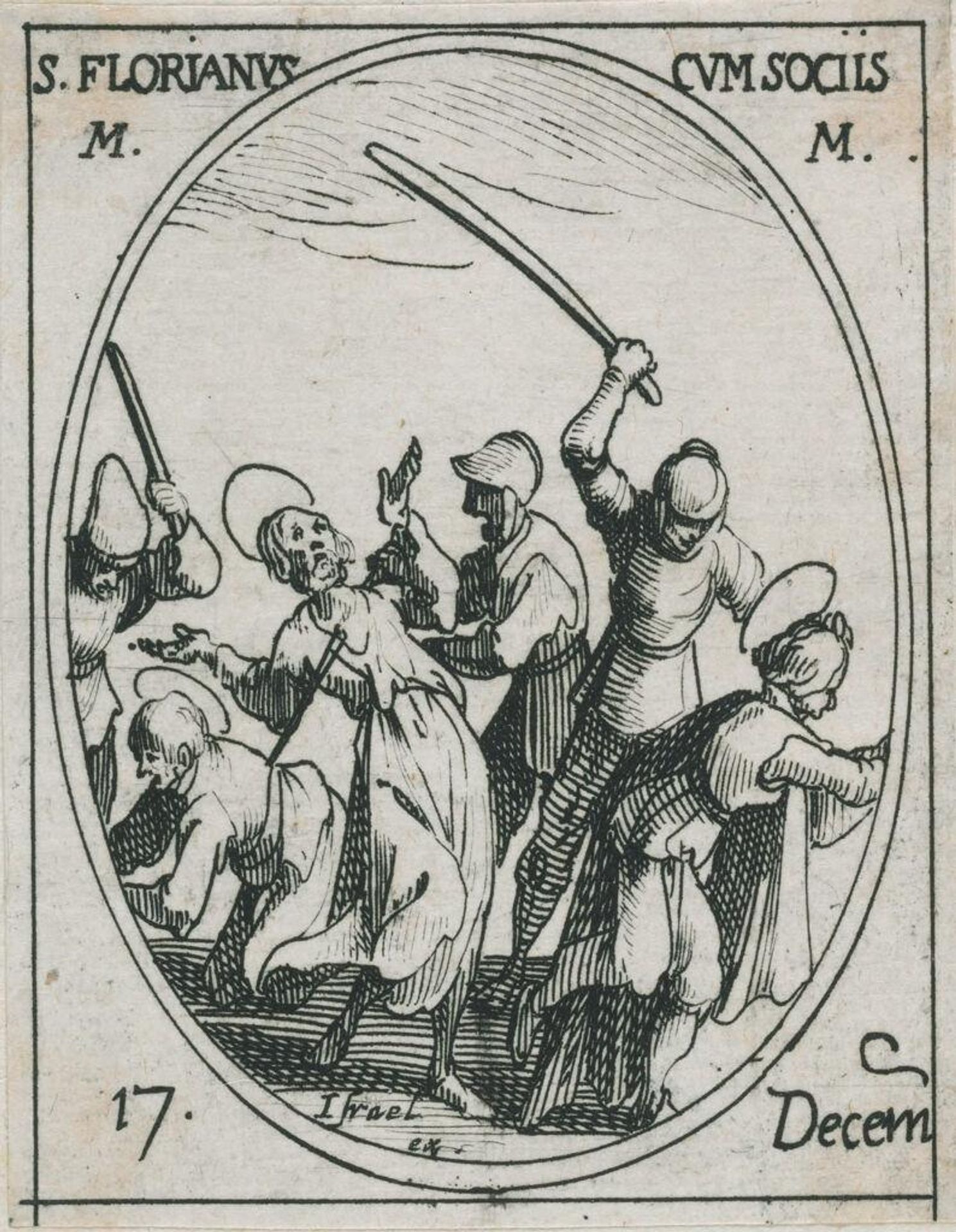 Saint Florian and His Companions by Jacques Callot