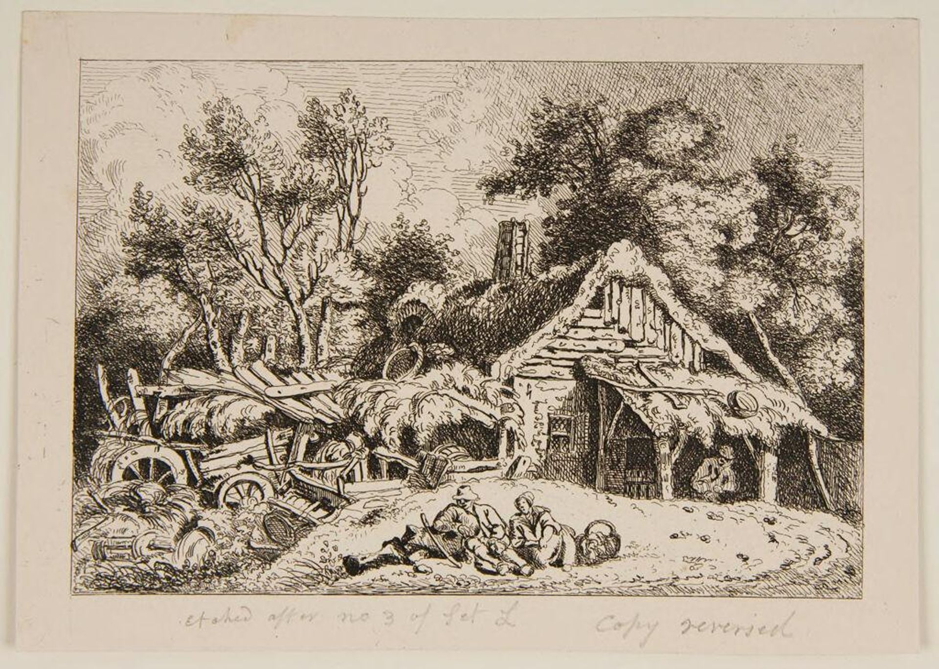 Dilapidated Farm-house by Ferdinand Kobell