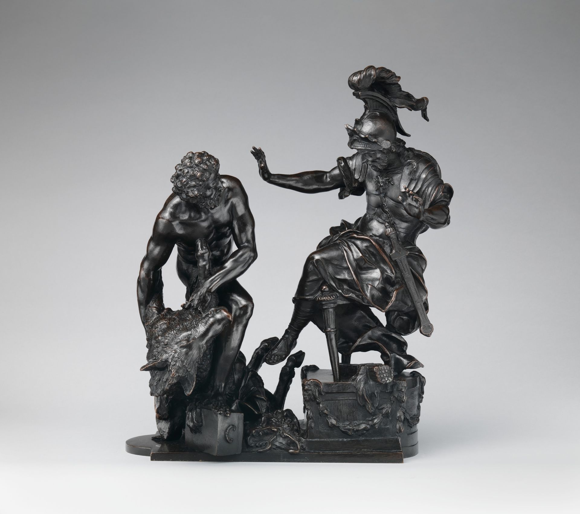 Hercules Delivering the Erymanthean Boar to Eurystheus by François Lespingola