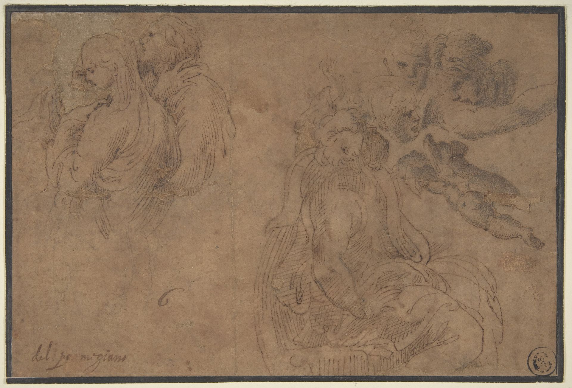 Studies of Figures by Parmigianino