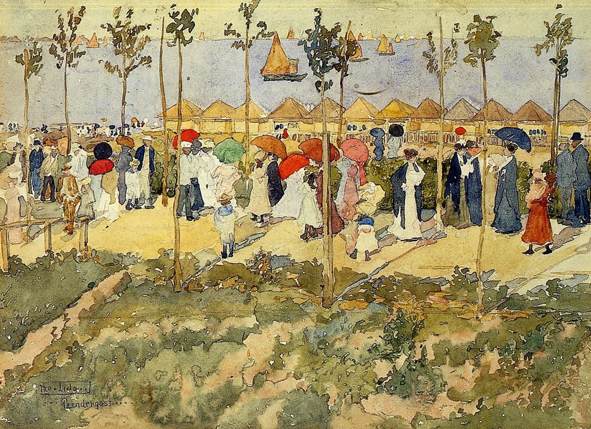 The Lido, Venice by Maurice Prendergast