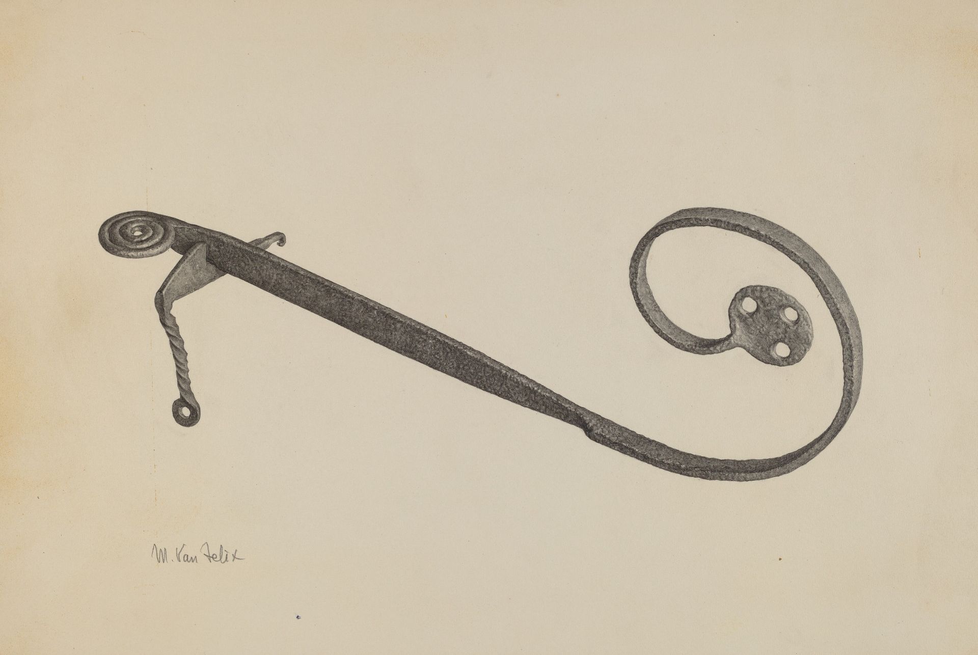 Garden Gate Latch by Maurice Van Felix