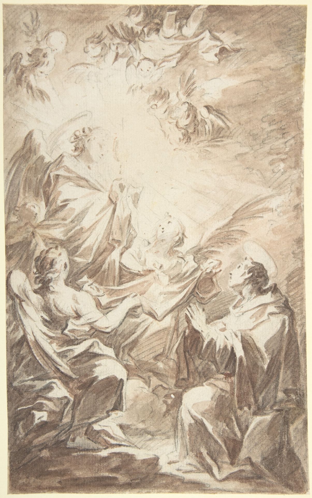 St. Paschal Baylon Adorning the Blessed Sacrament by Mariano Salvador de Maella