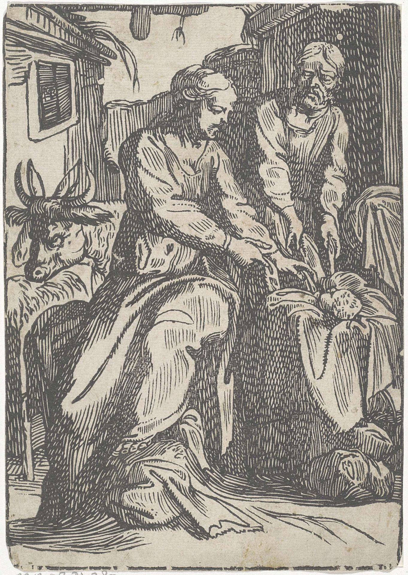 Geboorte van Christus by Moyses van Wtenbrouck
