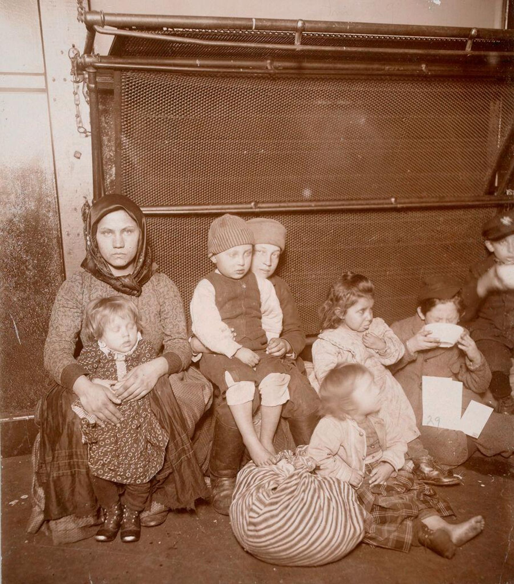 Races, Immigration: United States. New York. New York City. Immigrant Station: Regulation of Immigration at the Port of Entry. United States Immigrant Station, New York City: To Be Deported. by J. H. Adams