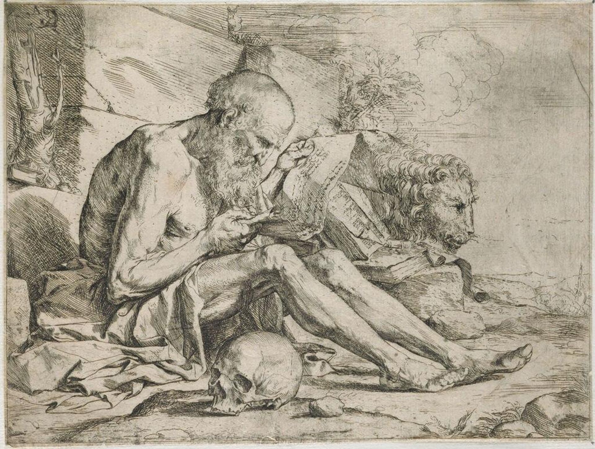 Saint Jerome Reading by Jusepe de Ribera
