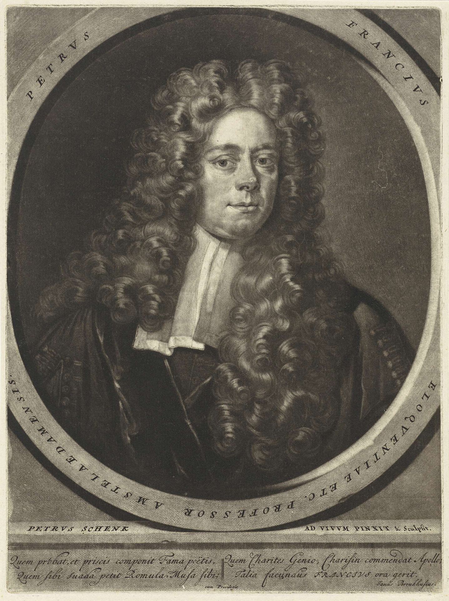 Portret van Pieter de Frans by Pieter Schenk