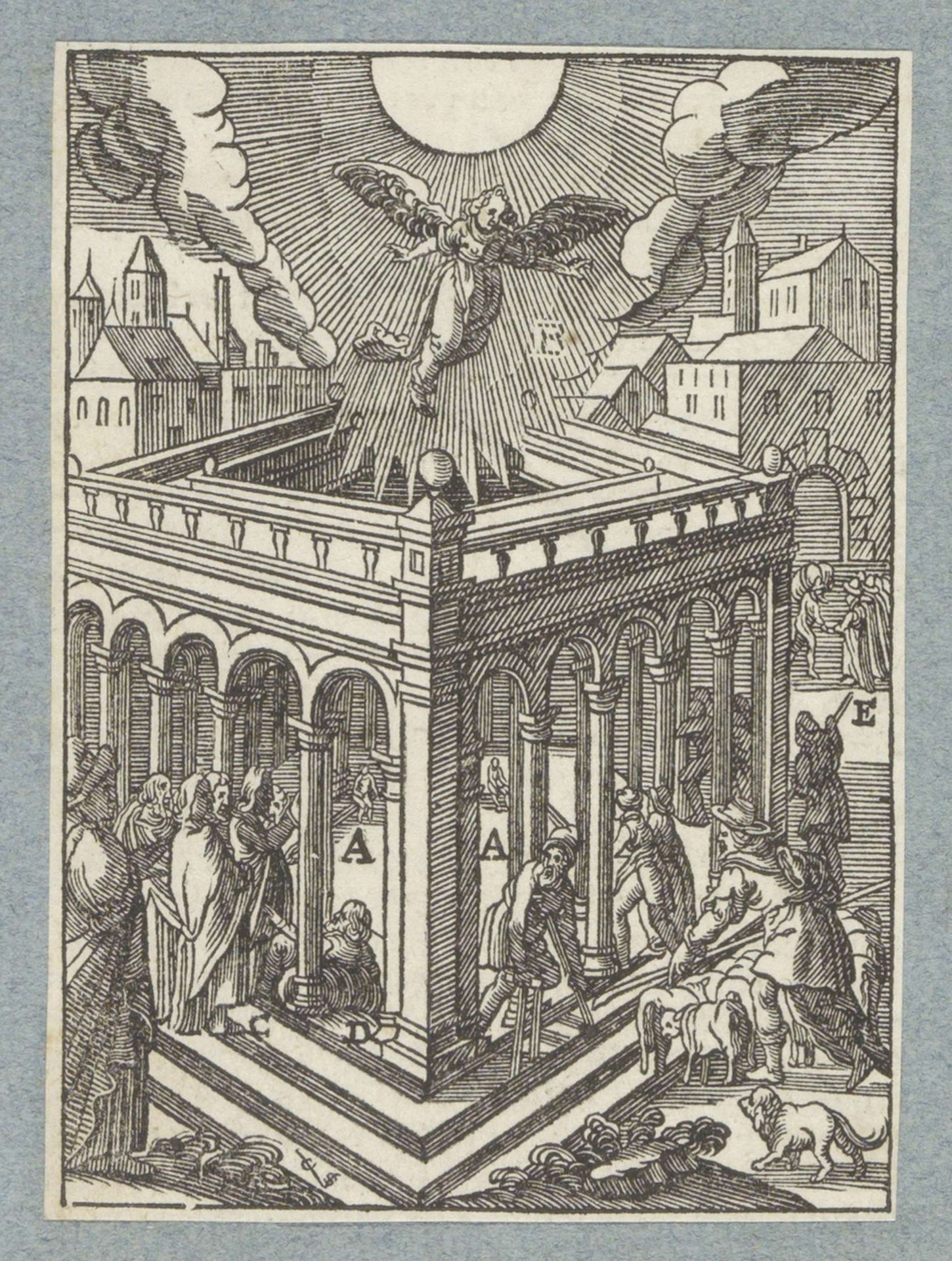 Christus geneest de zieke van Betzata (Bethesda) by Christoffel van (II) Sichem