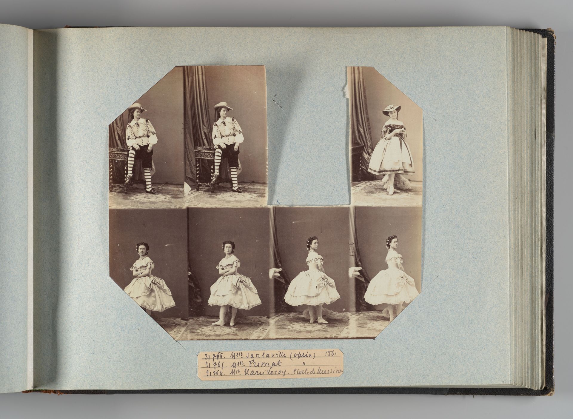 Mlle Sanlaville; Mlle Frimat; Mlle Marie Leroy by André-Adolphe-Eugène Disdéri