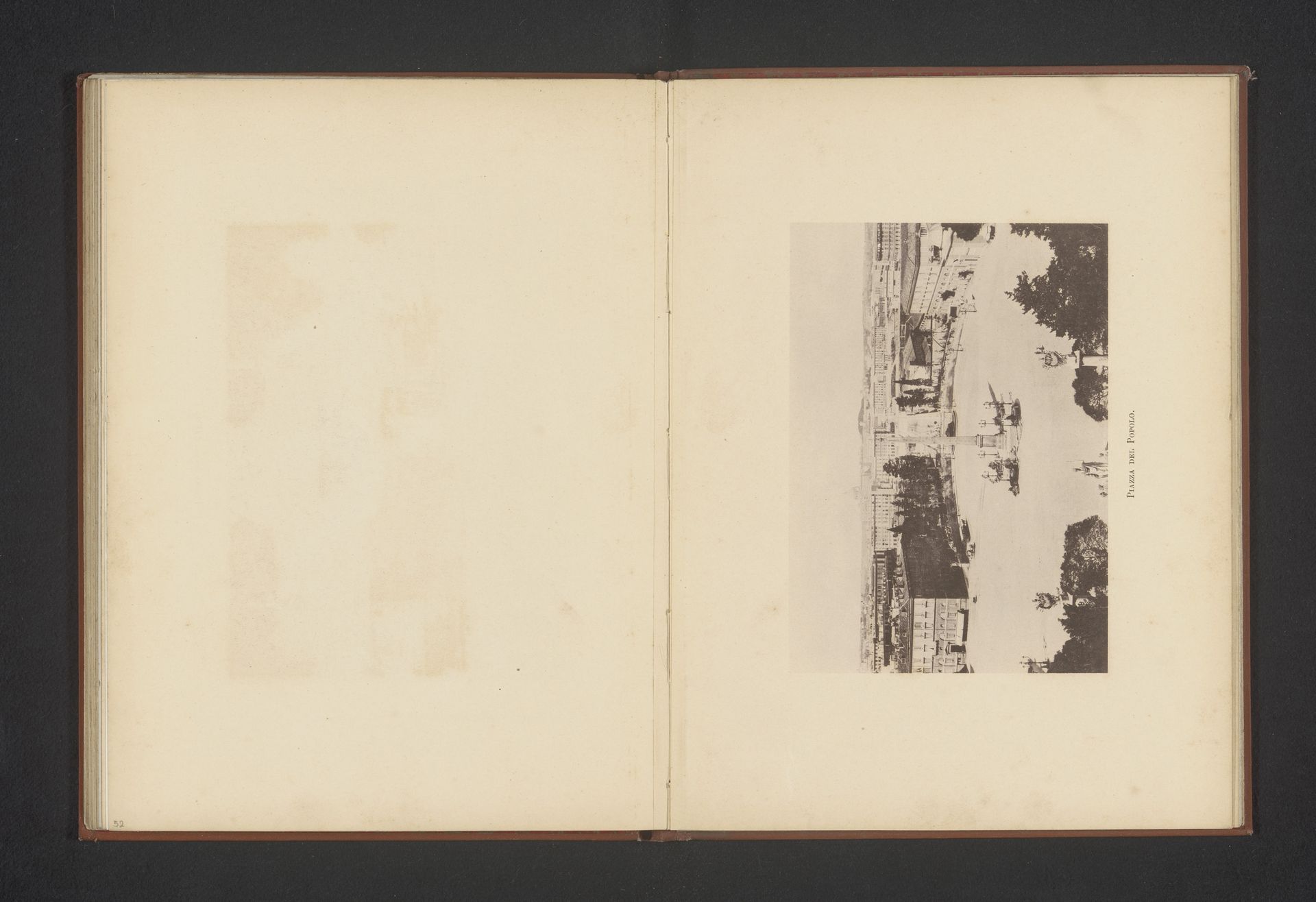 Gezicht op het Piazza del Popolo in Rome by Anonymous