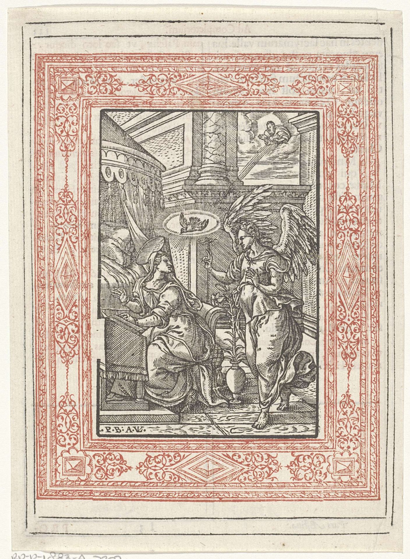 Annunciatie by Antoni van Leest