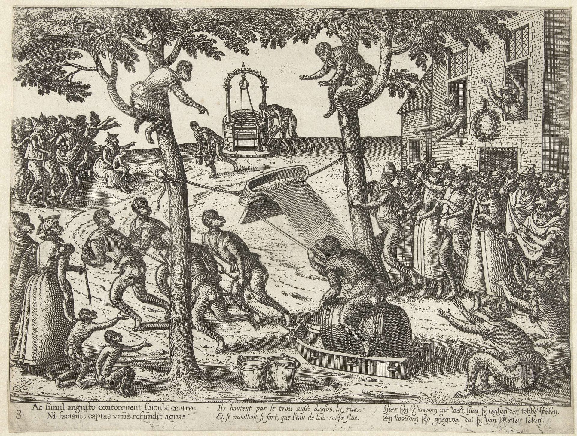 Tobbespel by Pieter van der (I) Borcht