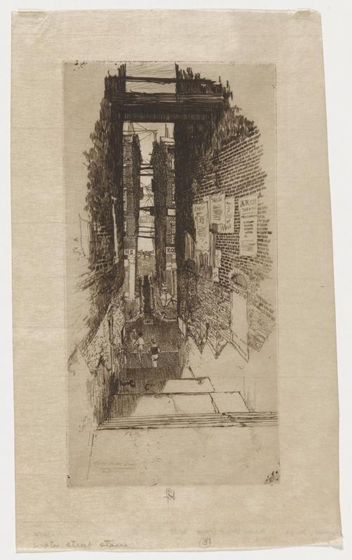 Water Street Stairs by Joseph Pennell