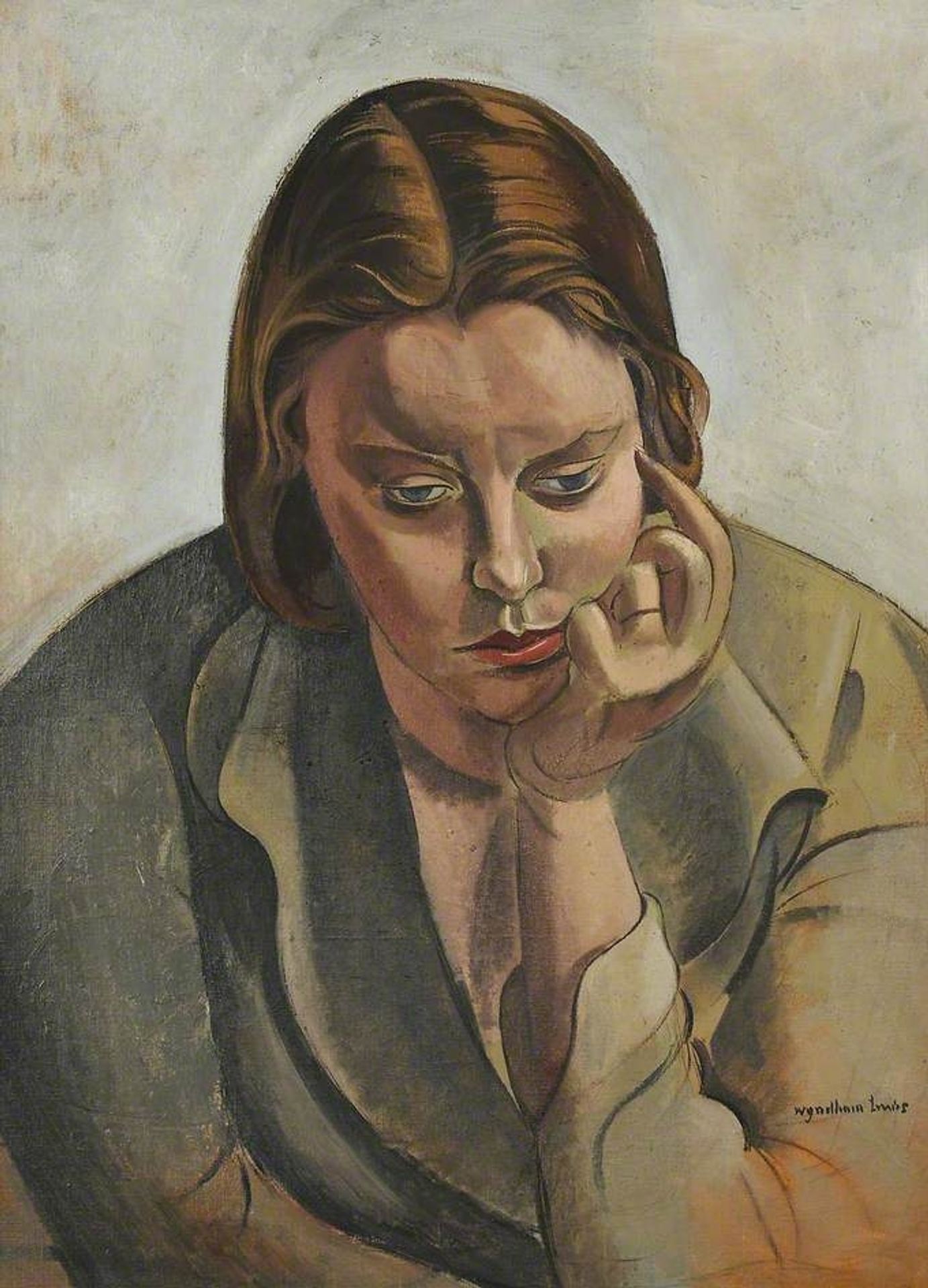 Pensive Head by Wyndham Lewis