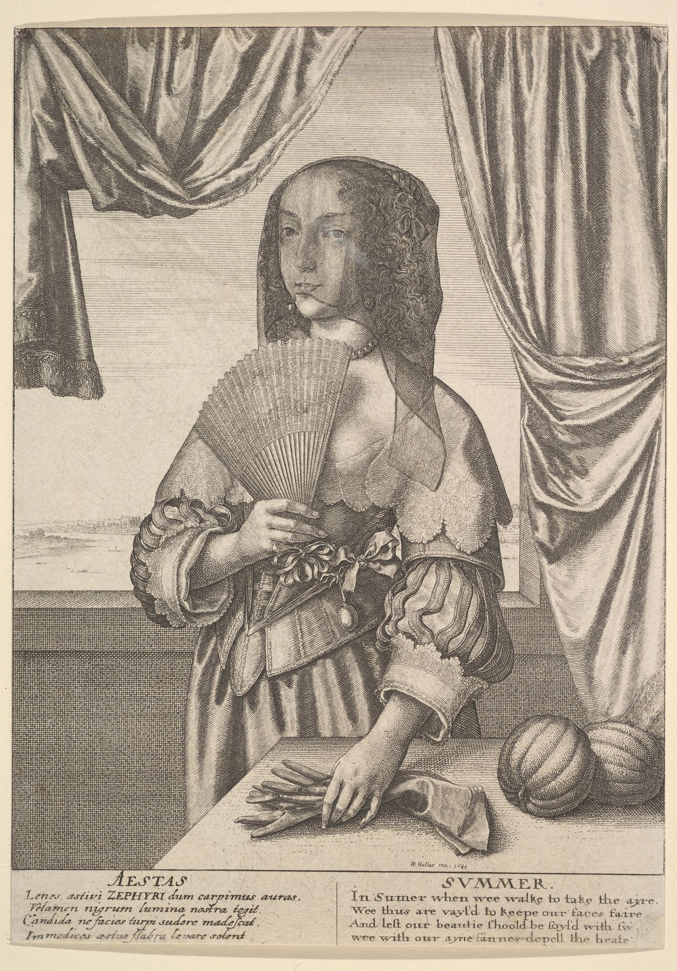 Aestas - Summer by Wenceslaus Hollar