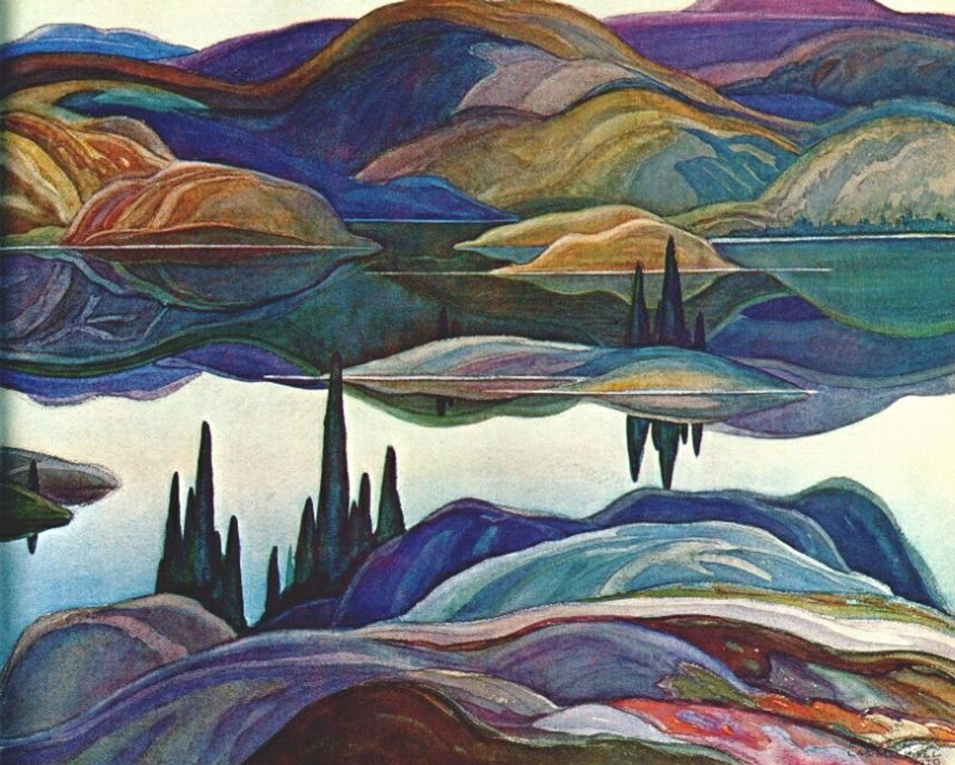Mirror Lake by Franklin Carmichael