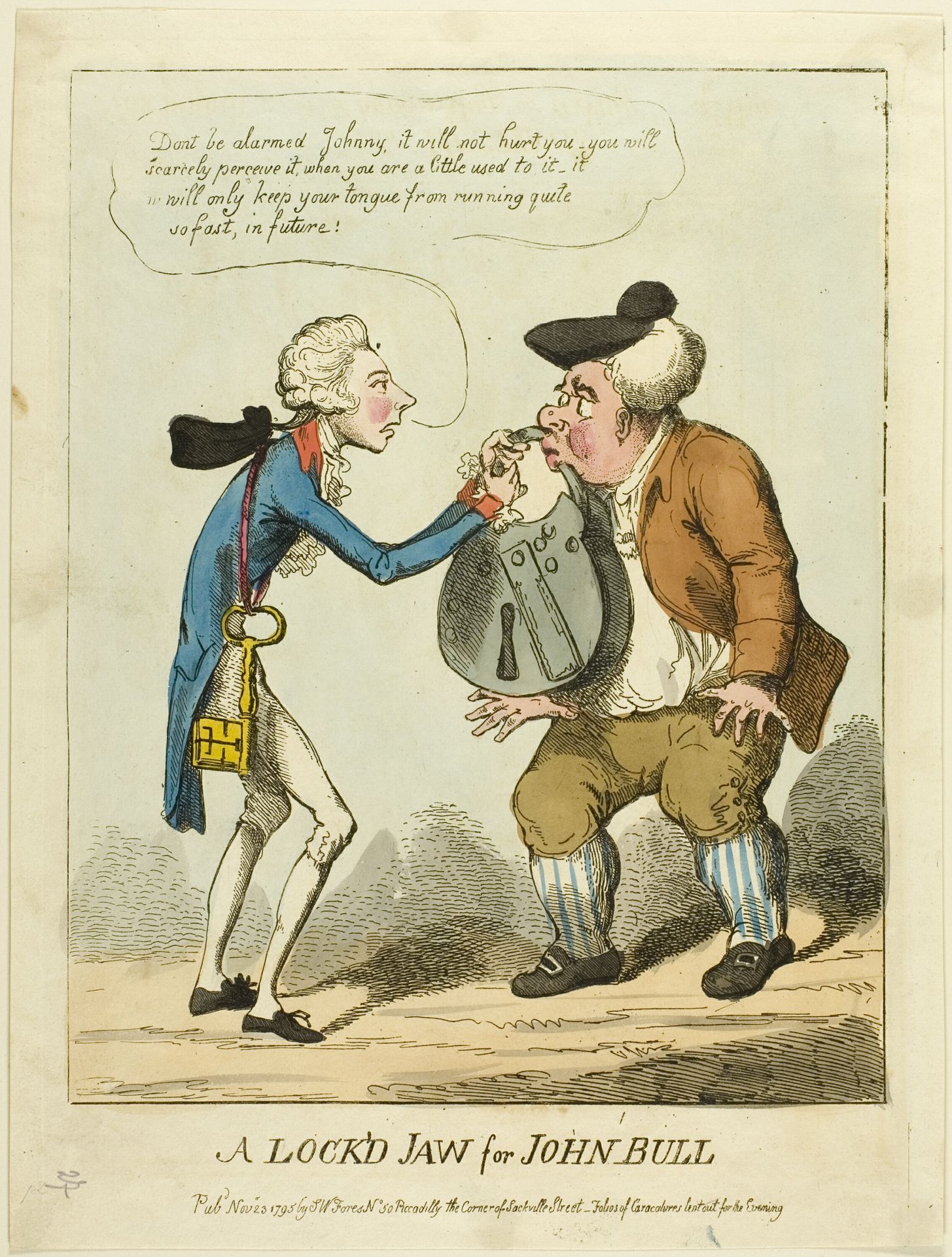 A Lock'd Jaw for John Bull by S. W. Fores