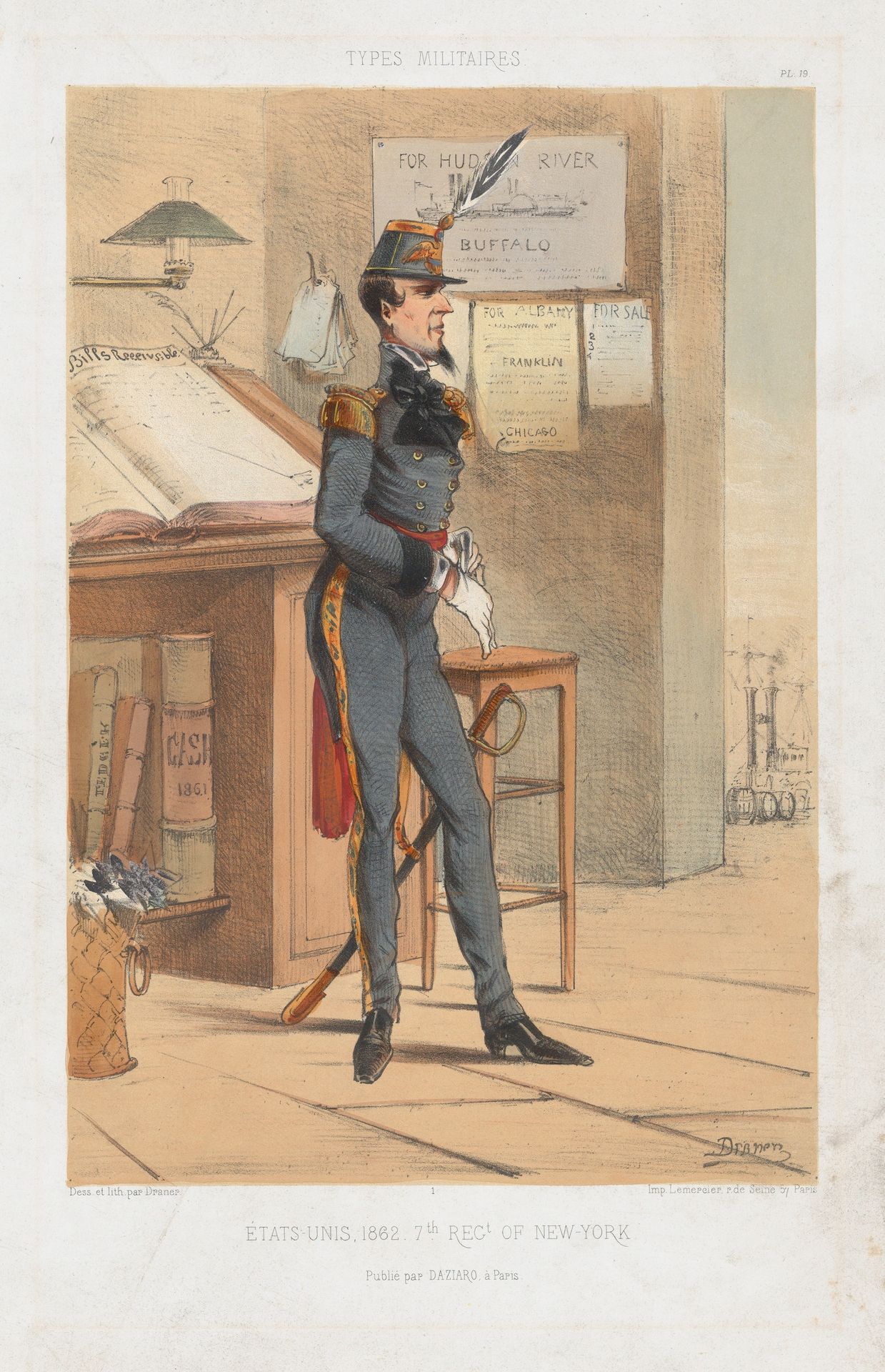 États-Unis d'Amerique 1865 - 7th Regt. of New-York by Draner