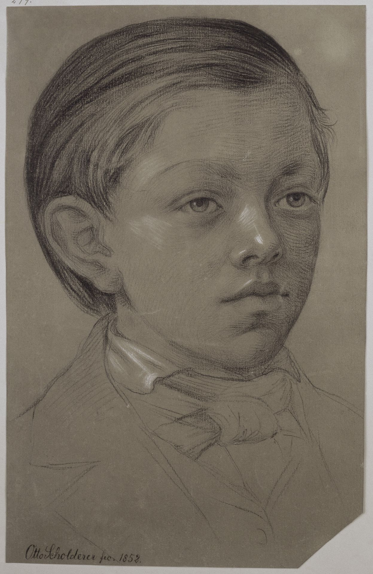 Kinderbildnis des Wilhelm Amandus Beer by Otto Scholderer