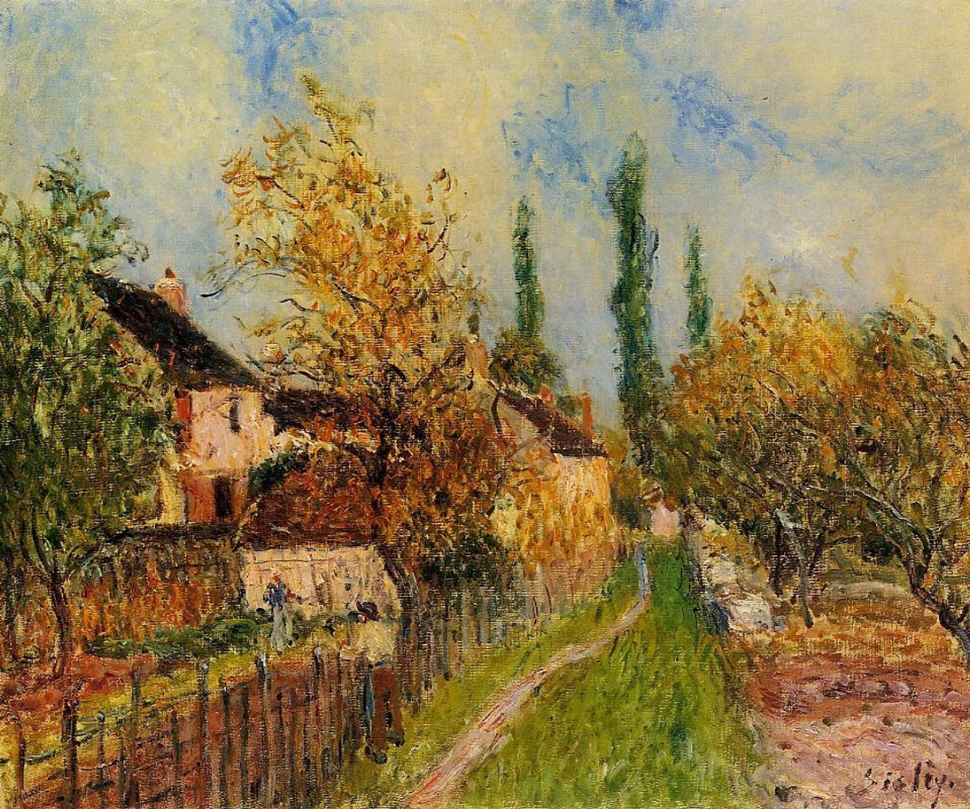Path at Sablons by Alfred Sisley