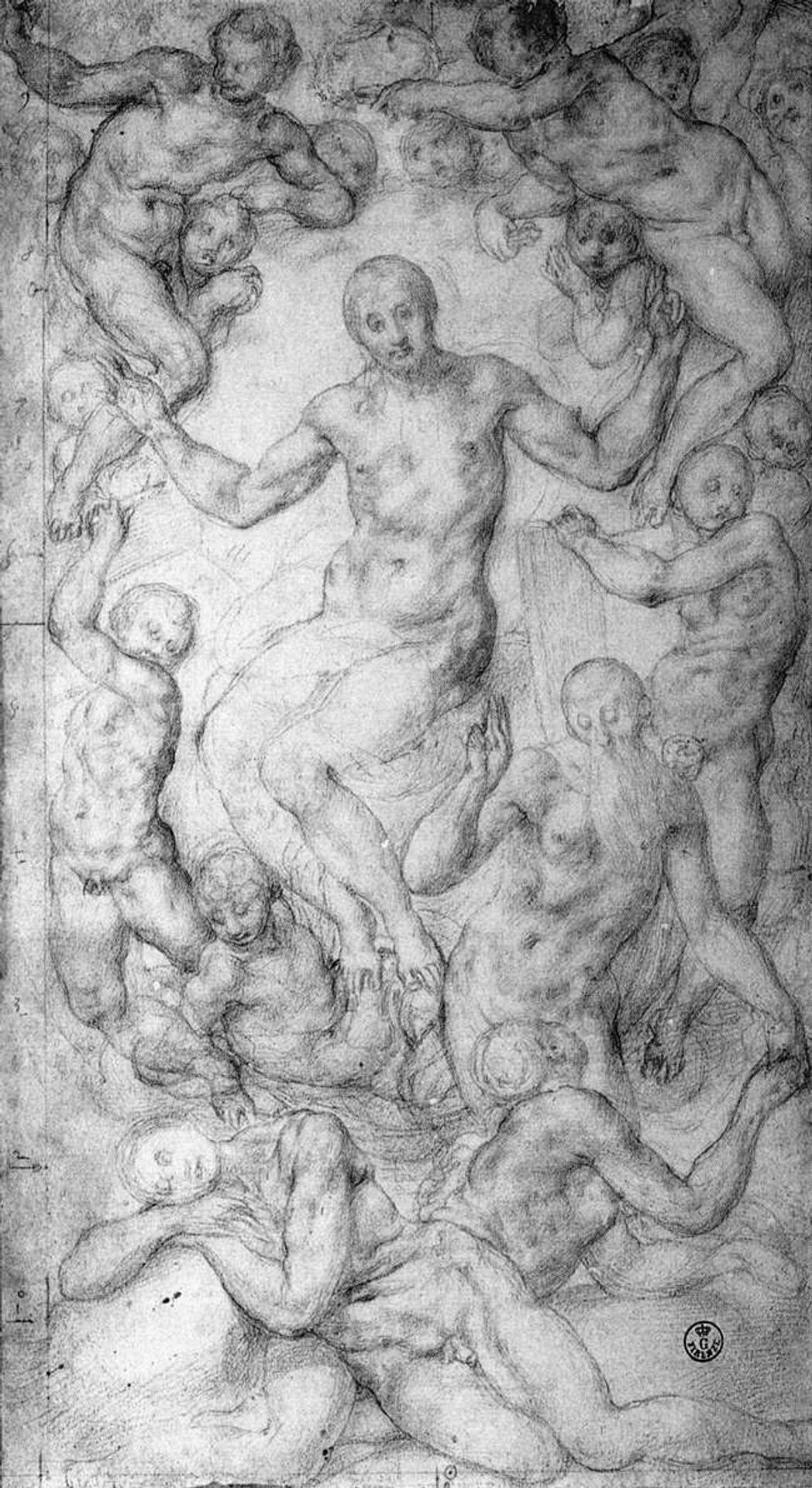 Christ the Judge with the Creation of Eve by Jacopo Pontormo