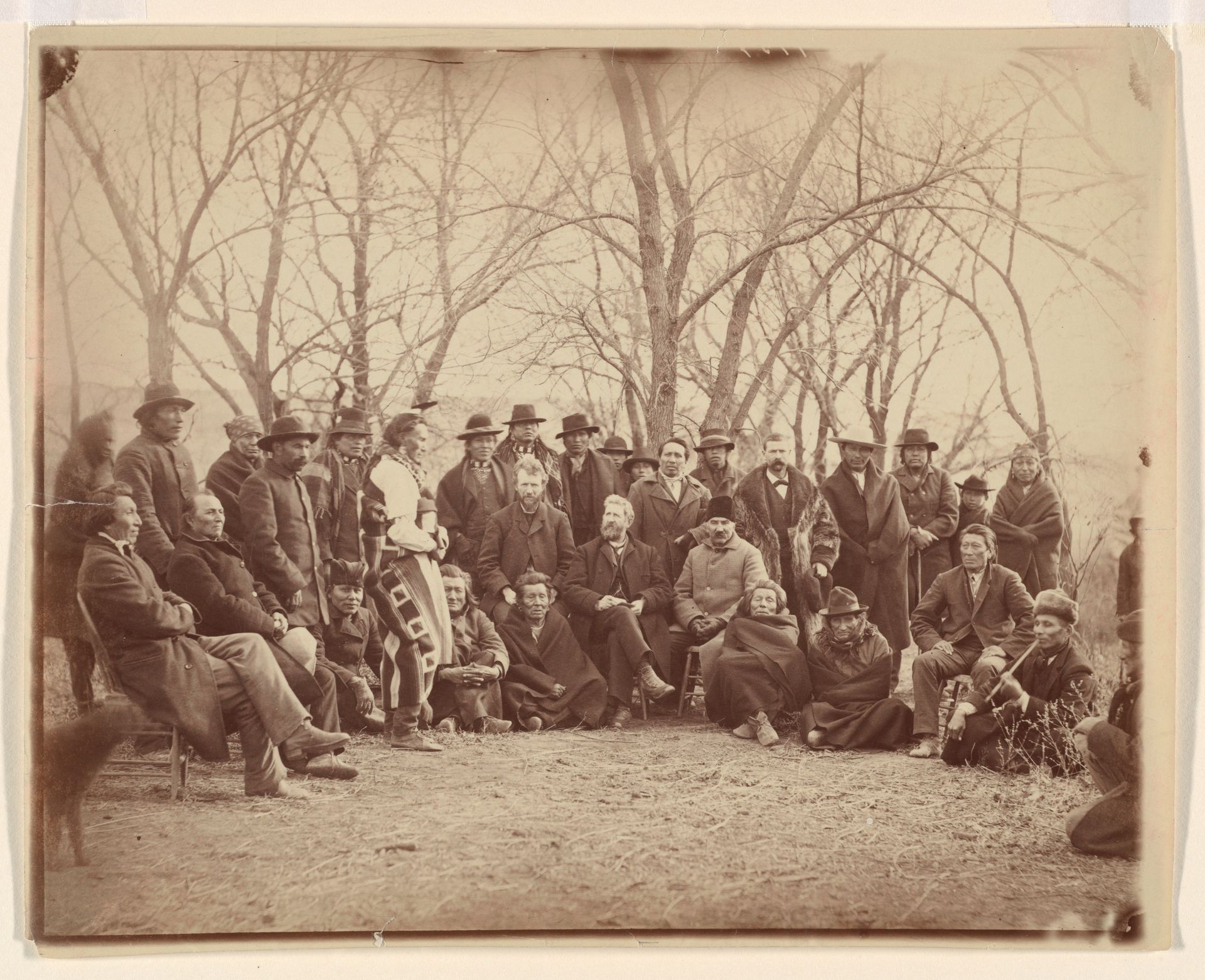 Indians with Government Agents by Alexander Gardner