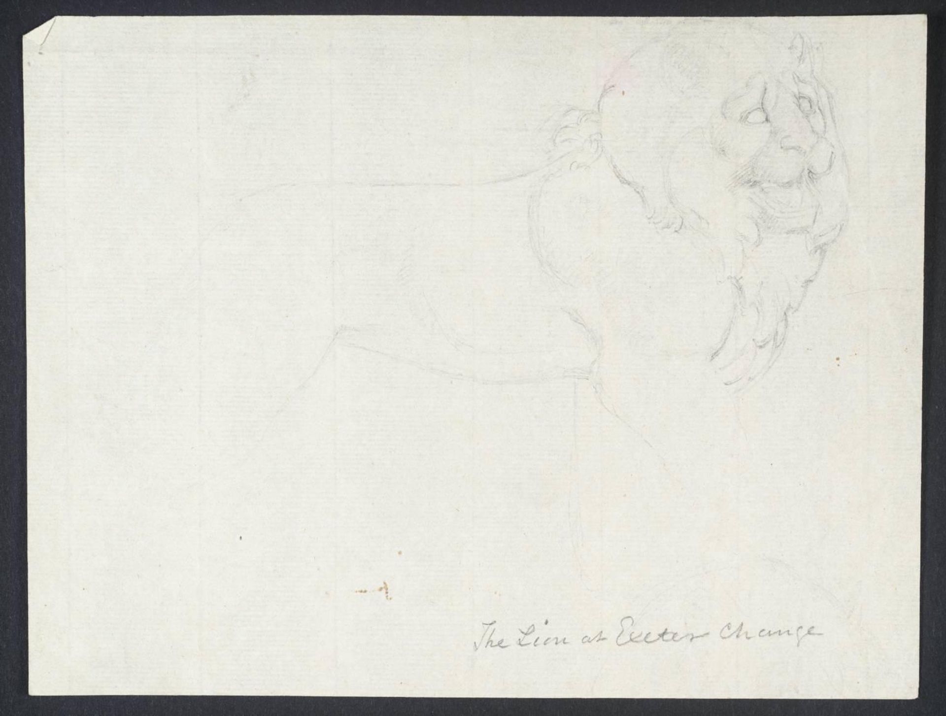 The Lion at Exeter ‘Change by John Flaxman