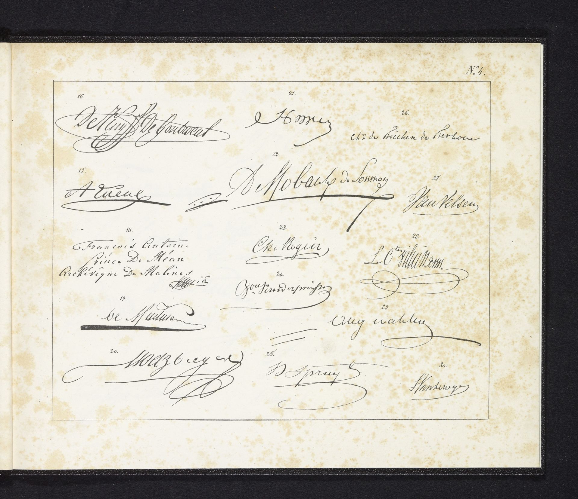 Handtekeningen van Belgen, 1830 by Anonymous