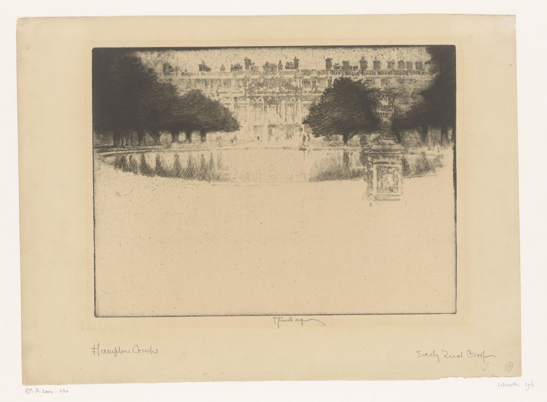 Hampton Court by Joseph Pennell