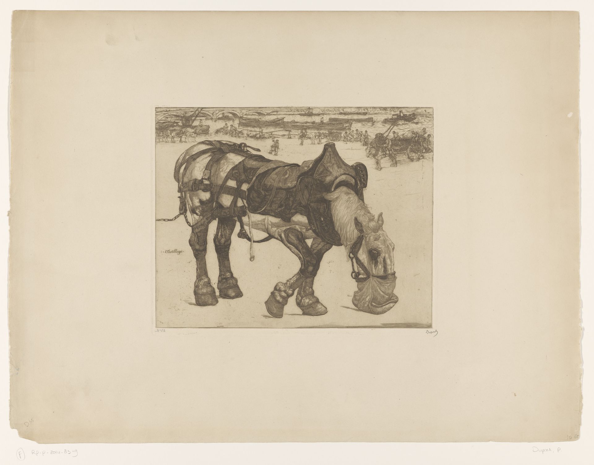 Etend ploegpaard by Pieter Dupont