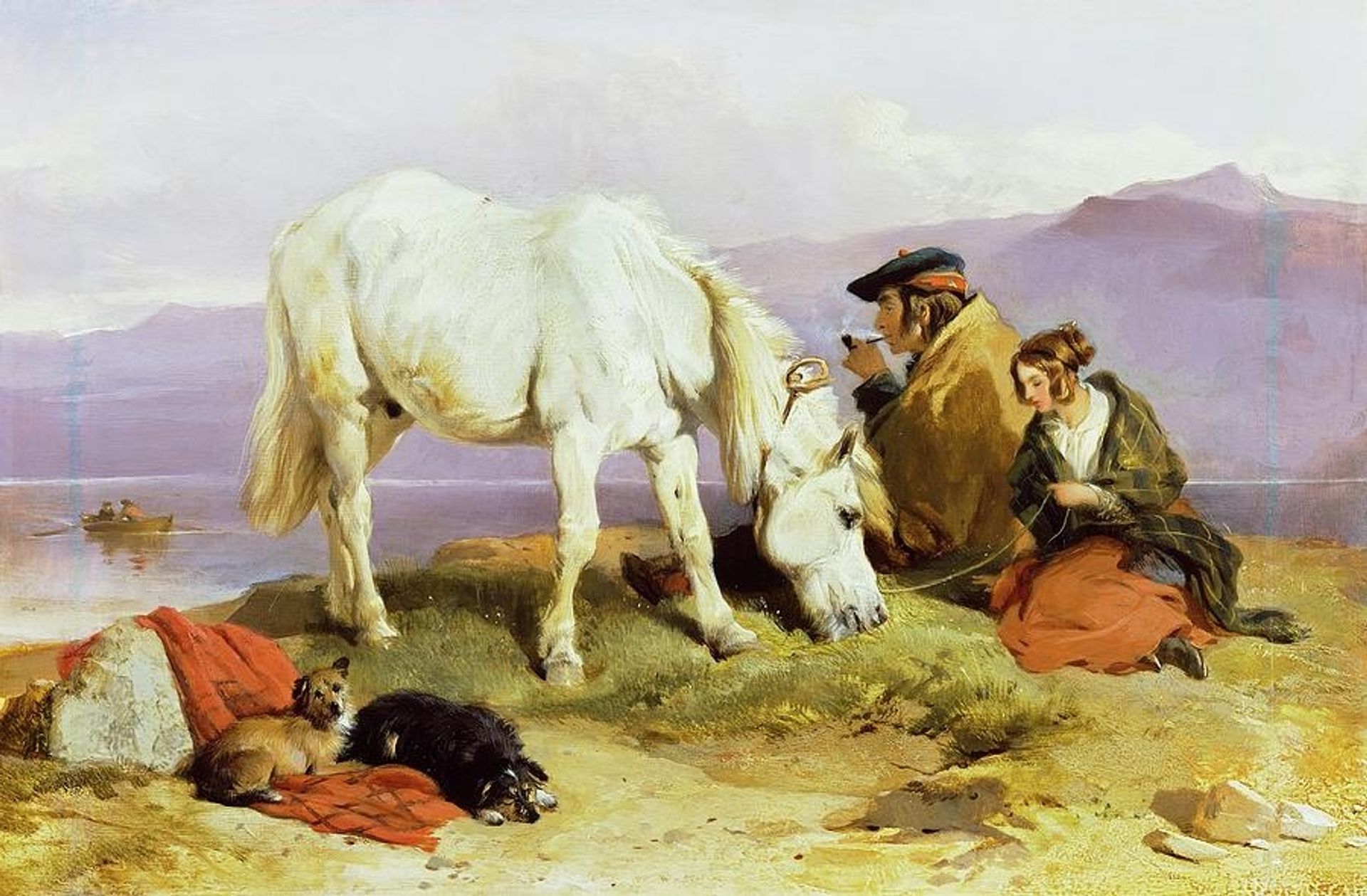 A Highland Scene by Edwin Henry Landseer