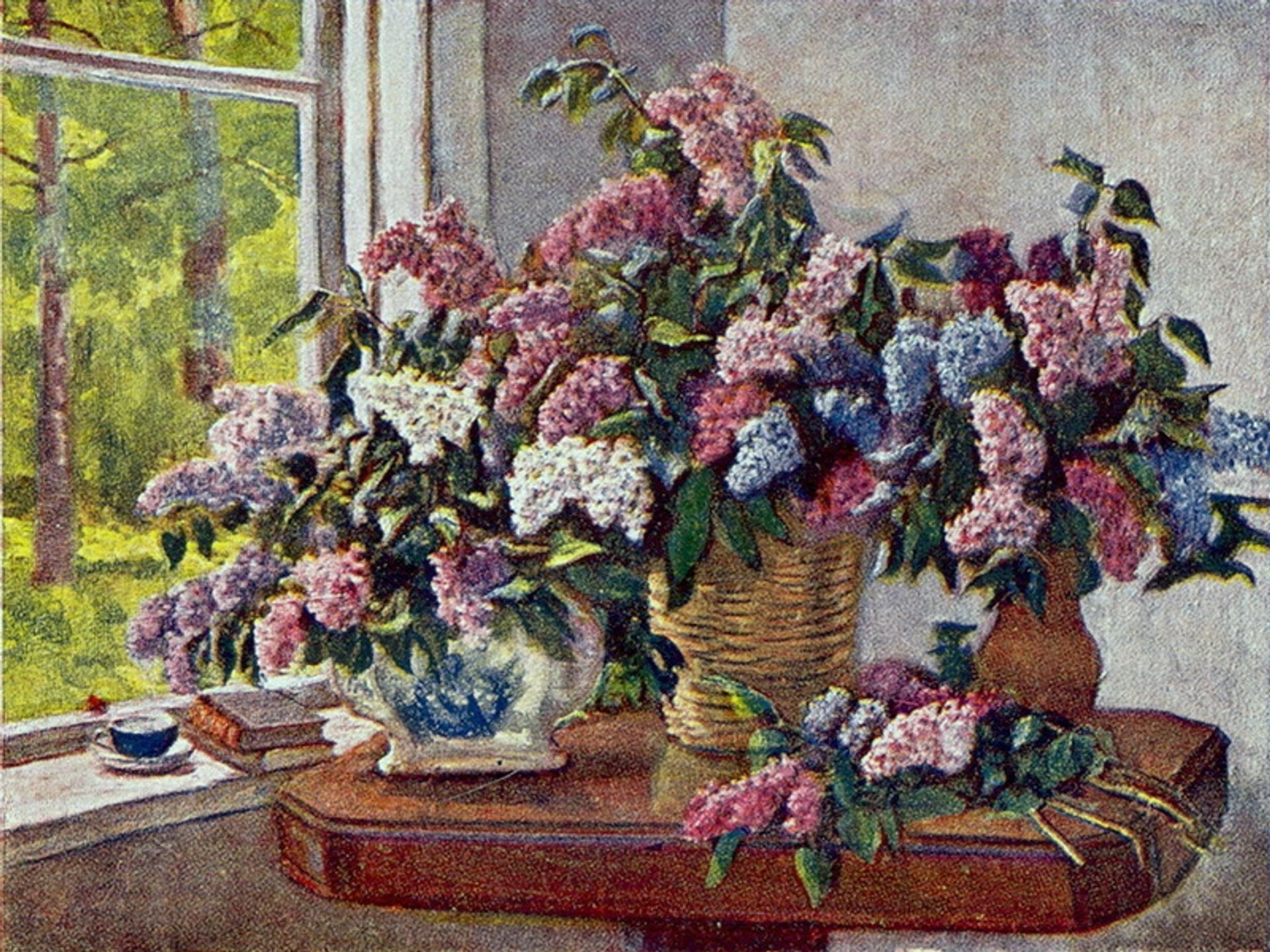 Lilacs by the window by Pyotr Konchalovsky
