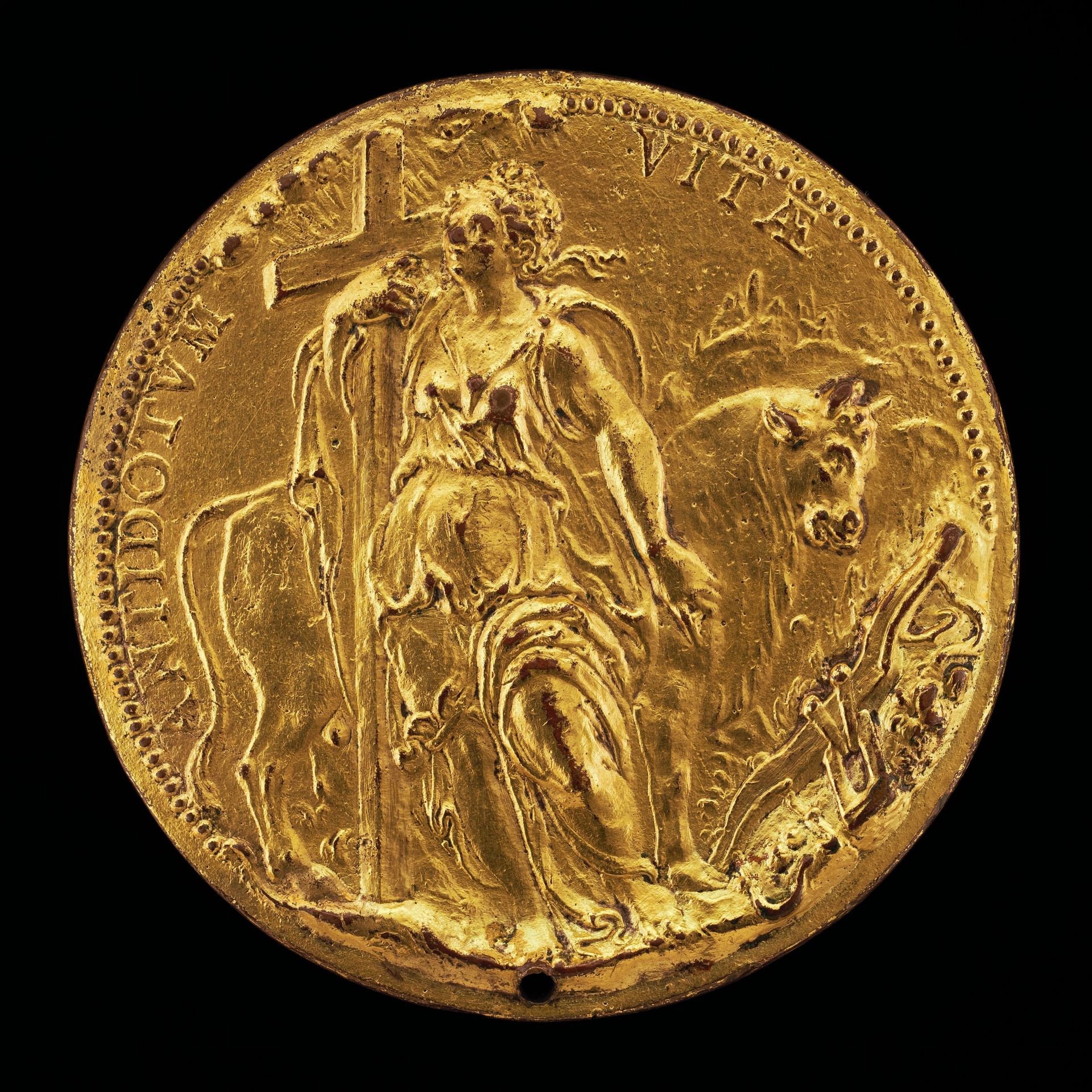 Faith and an Ox [reverse] by Giovanni Antonio de' Rossi