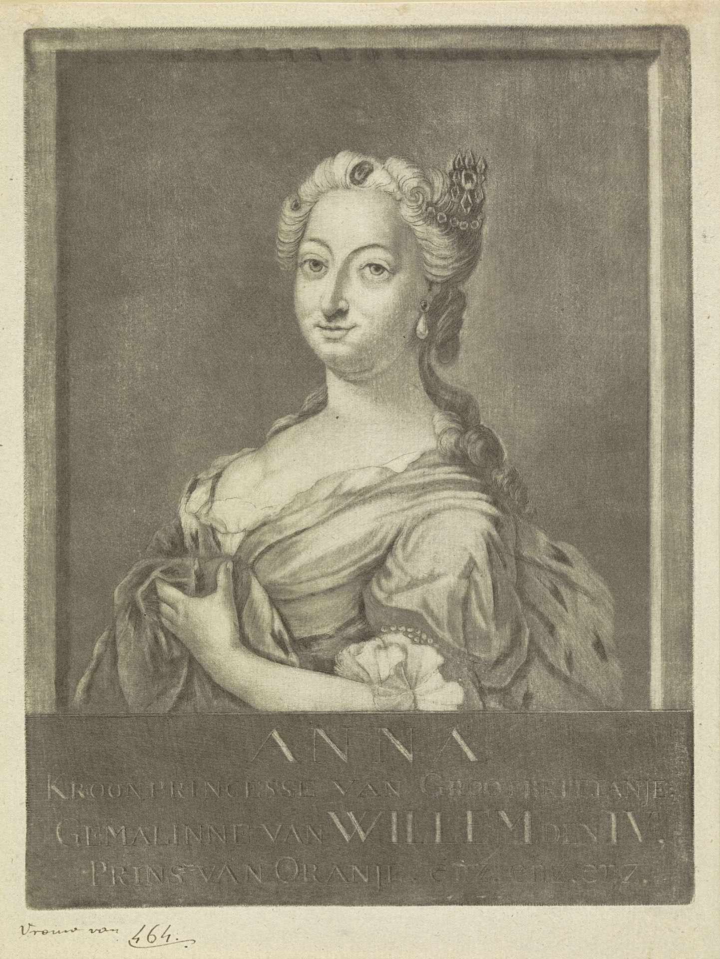 Portret van Anna van Hannover by Rienk Jelgerhuis