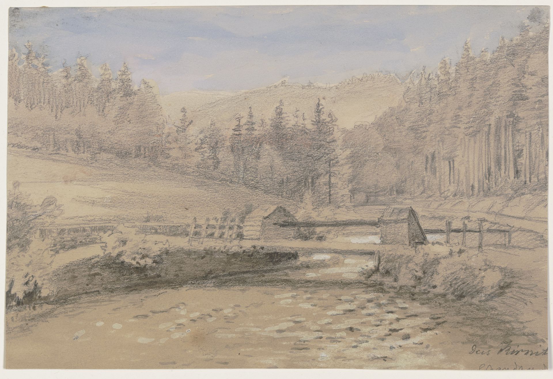 Das Kirnitzschtal bei Schandau by Friedrich Eugen Peipers