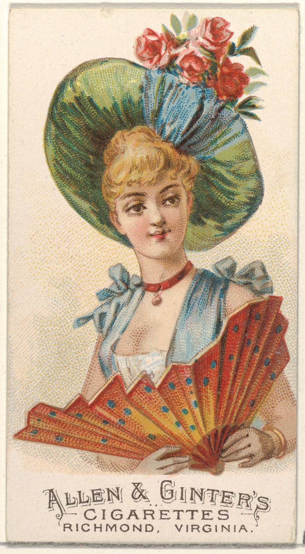 Plate 50, from the Fans of the Period series (N7) for Allen & Ginter Cigarettes Brands by Allen & Ginter