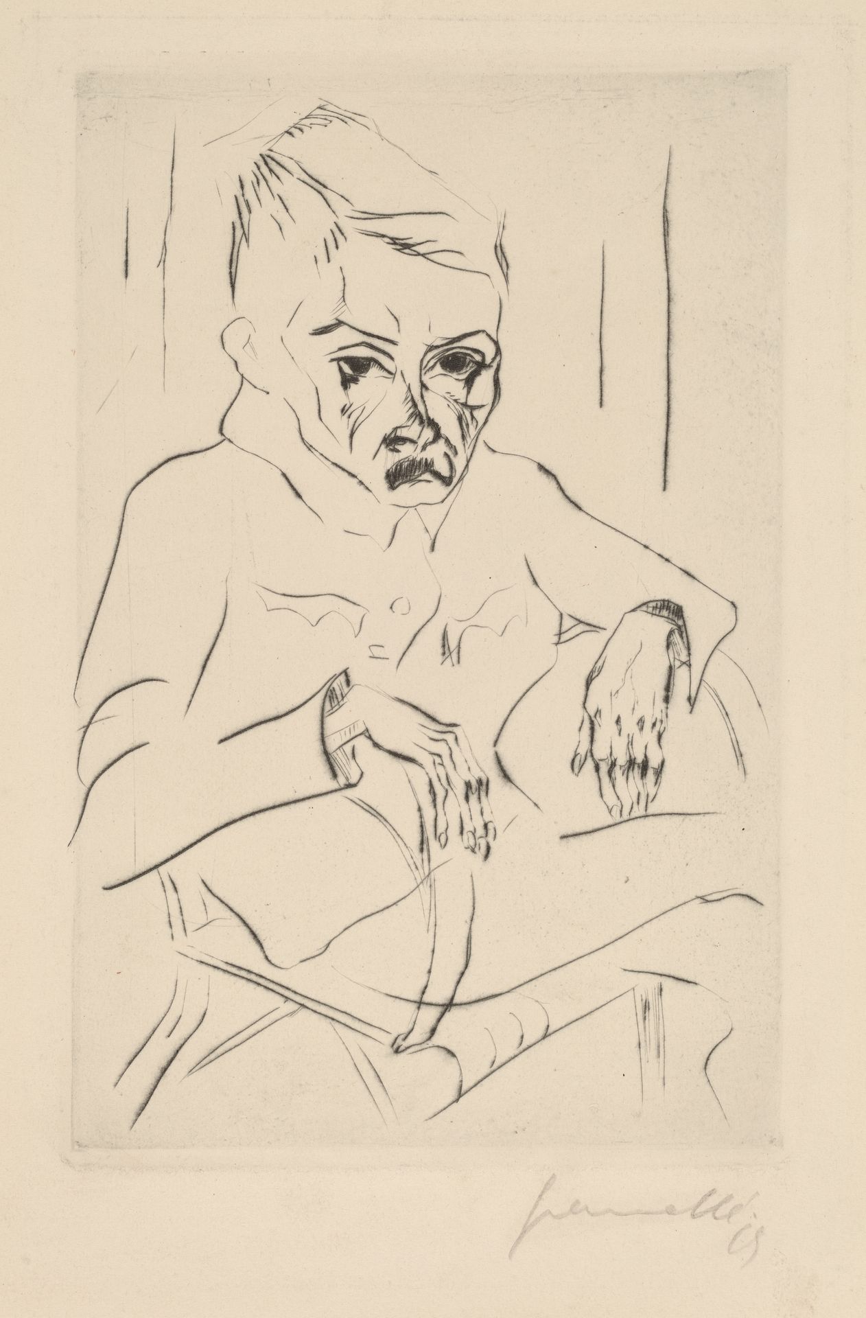 Tired Soldier I by Walter Gramatté