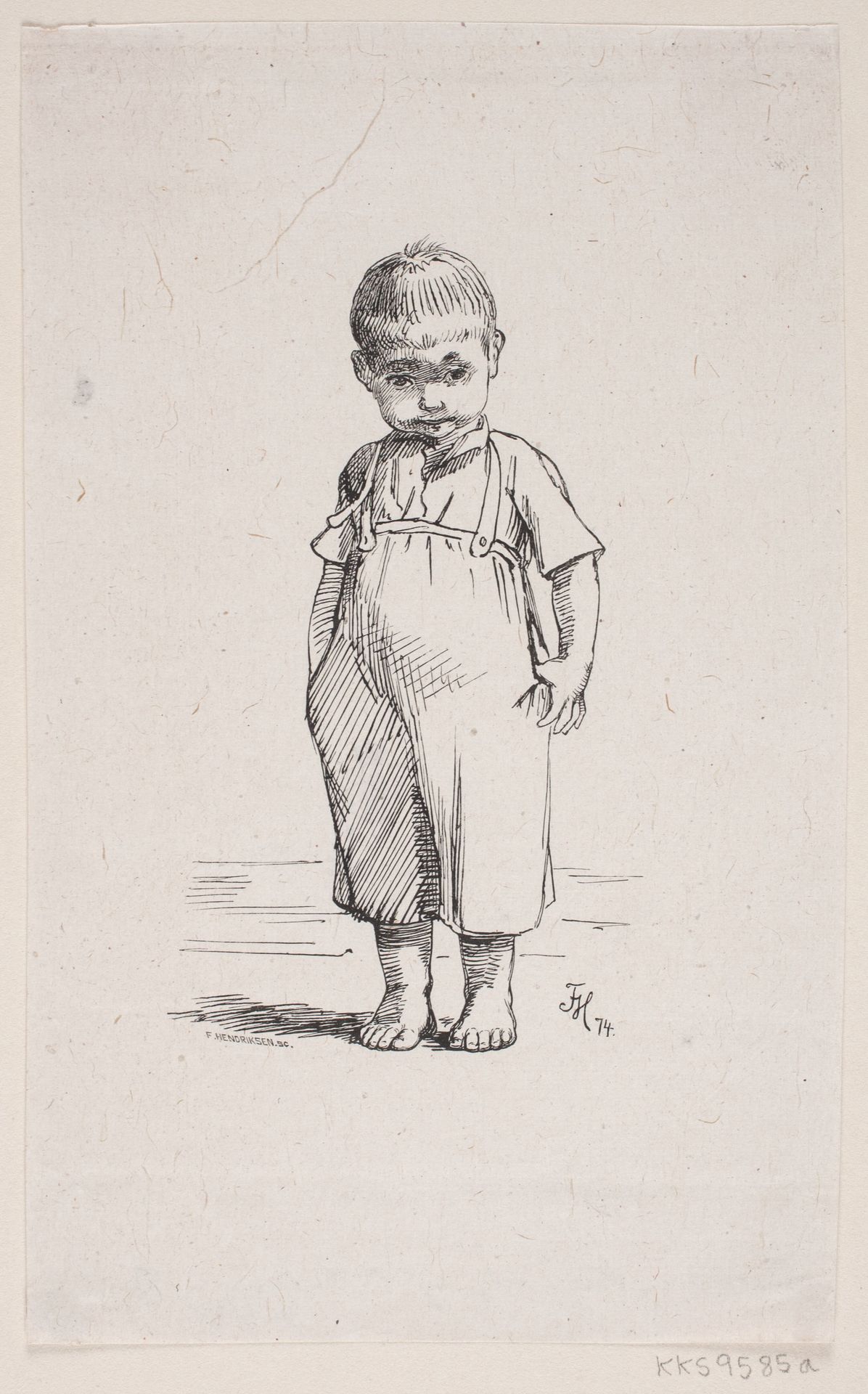Illustration til Chr. Richardt, "Naar jeg blir stor" by F. Hendriksen
