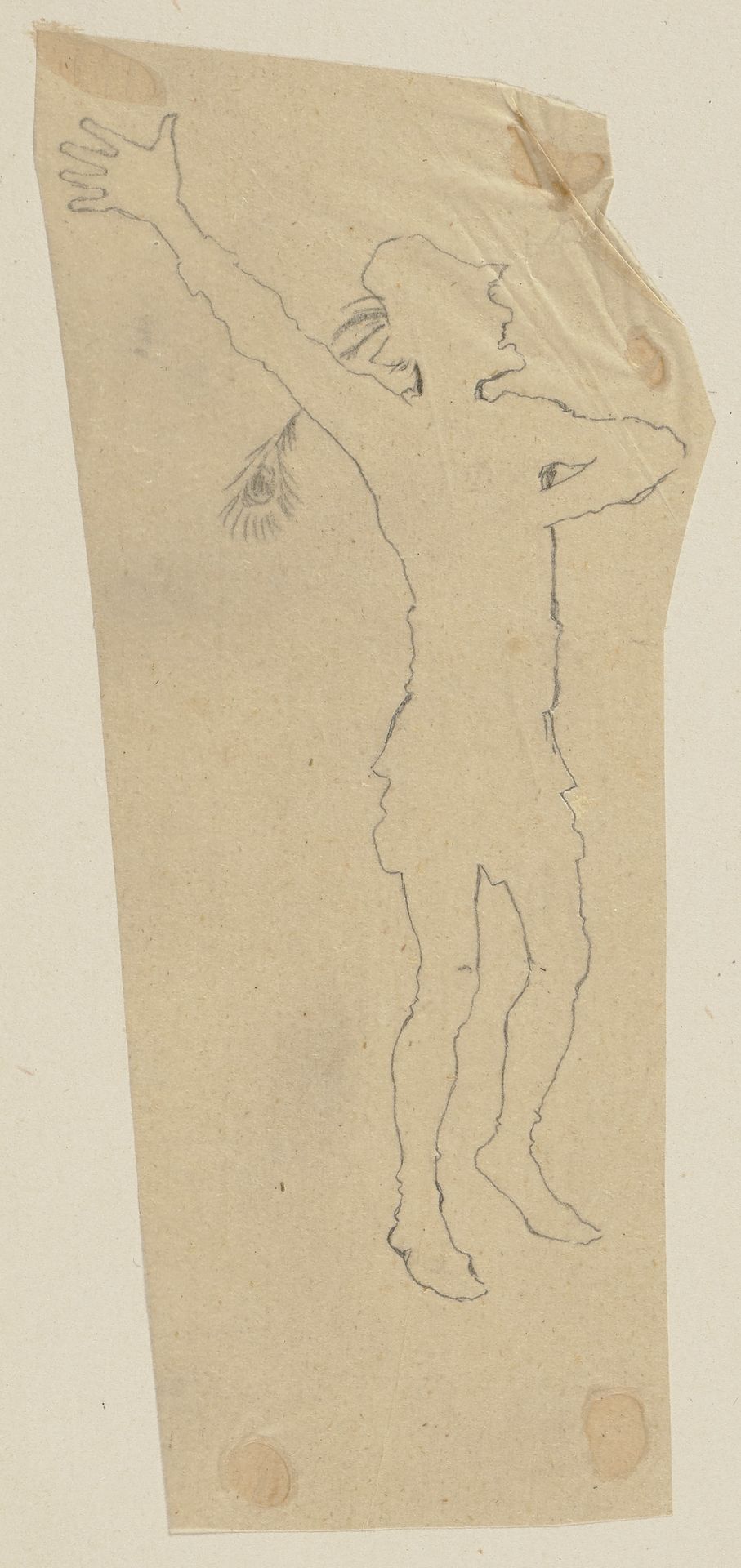 Nick Bottom mit Hut in der Rolle eines Tyrannen by Paul Konewka