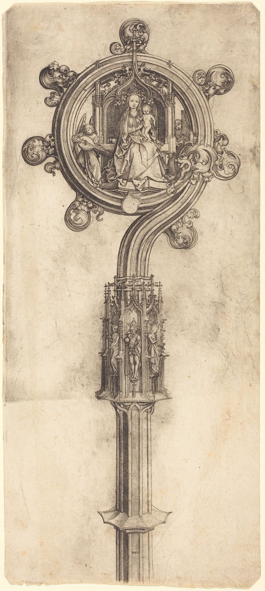 A Bishop's Crosier by Martin Schongauer