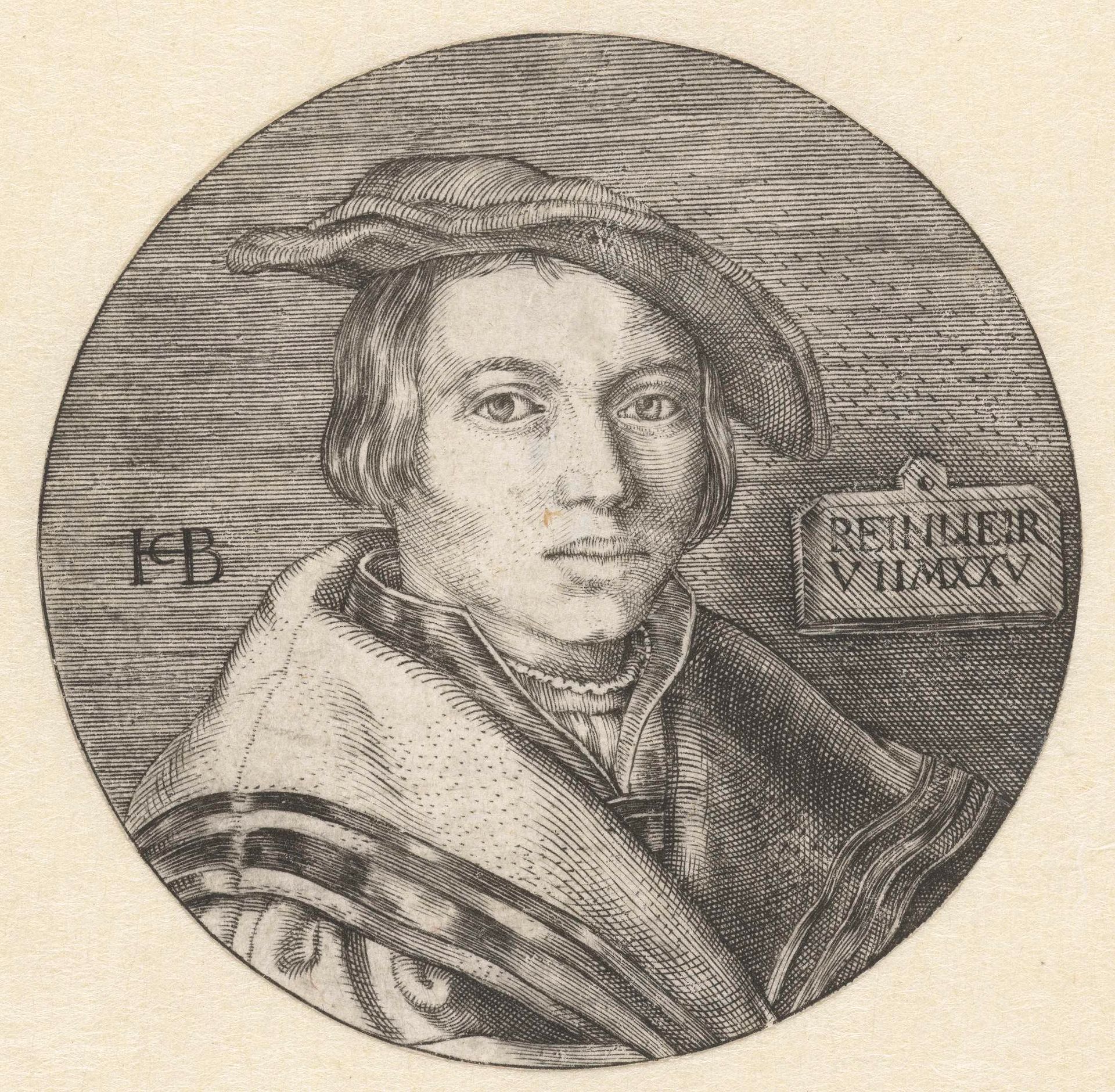 Portret van jongen met baret by Anonymous